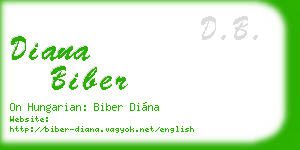 diana biber business card